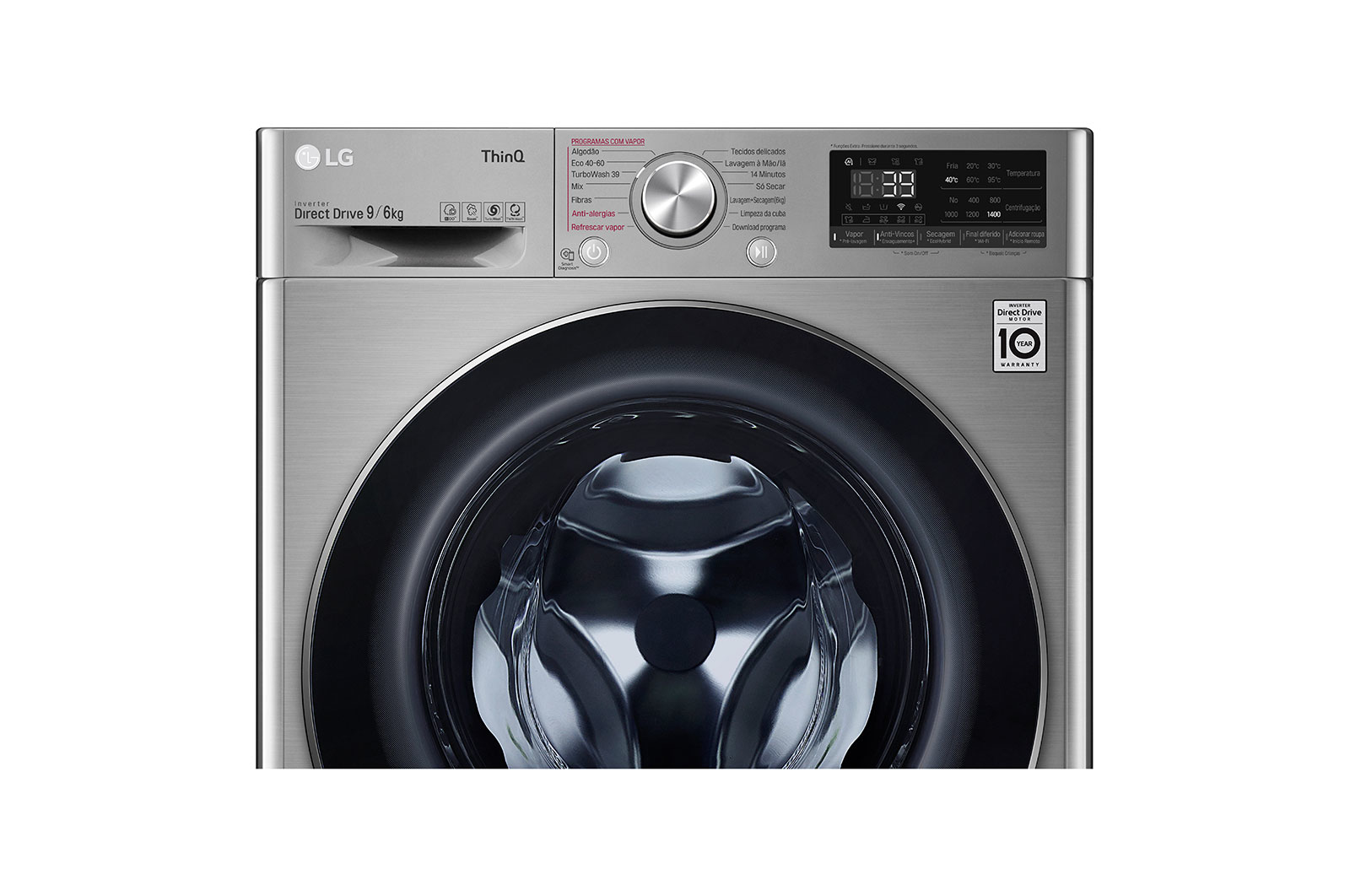 LG F4DV7009S2S washer dryer Freestanding Front-load Stainless steel – image 4