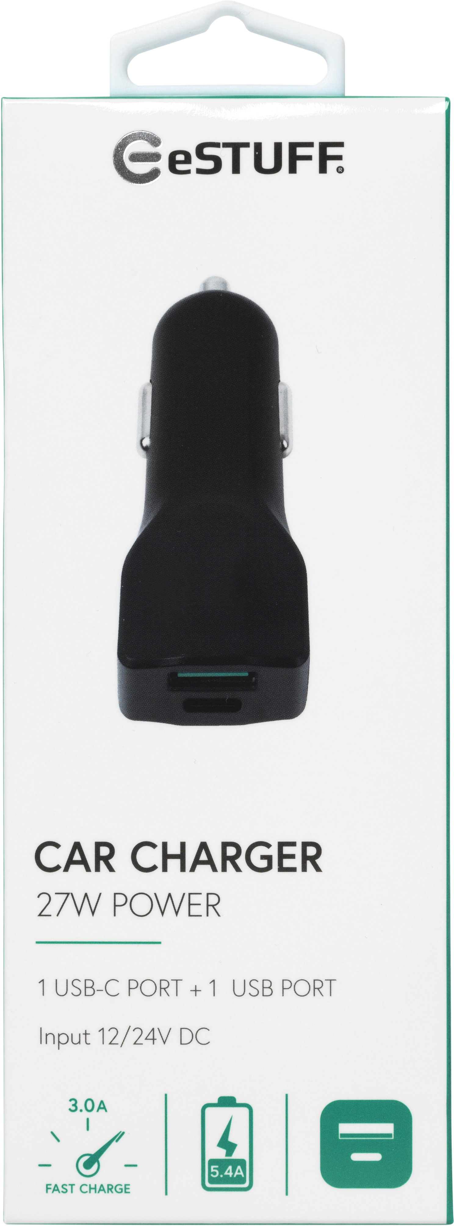 eSTUFF ES631010 mobile device charger Mobile phone Black Cigar lighter Auto – image 4