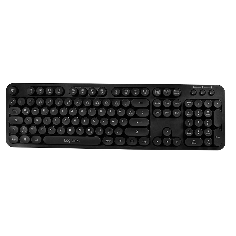 LogiLink ID0178 keyboard Mouse included Office RF Wireless QWERTZ German Black – image 2
