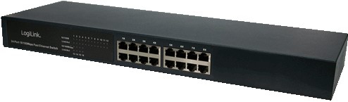 LogiLink 19" 16-Port Switch