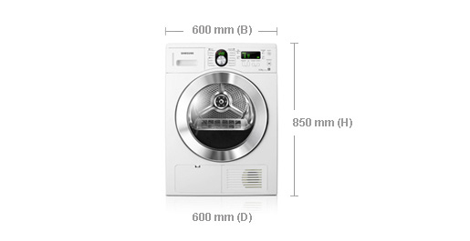 Samsung SDC3C801 tumble dryer Freestanding Front-load – image 2