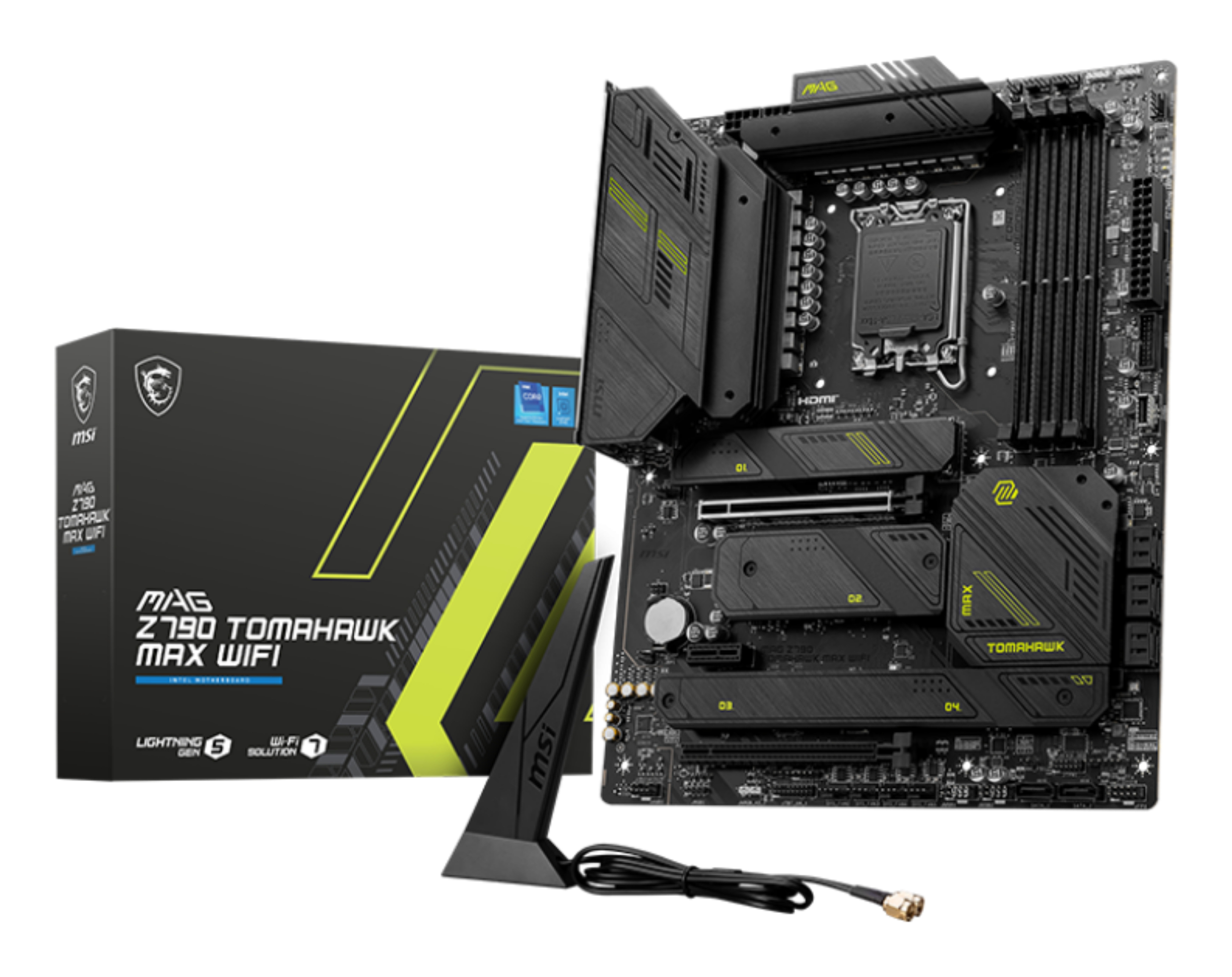 Tarjeta Madre MSI MAG Z790 TOMAHAWK MAX WIFI - Socket 1700 - 4xDDR5 - 4800/5600/7800+(OC)MHz - HDMI - DisplayPort - USB 2.0/3.2 - ATX - MAG Z790 TOMAHAWK MAX WIFI