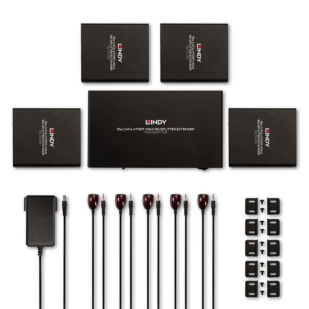 Lindy 70m Cat.6 4 Port HDMI 4K60 Splitter Extender – image 5