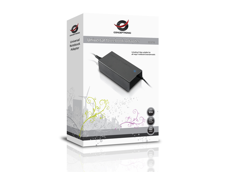 Conceptronic Universal 19V Notebook Adapter 90W – image 5