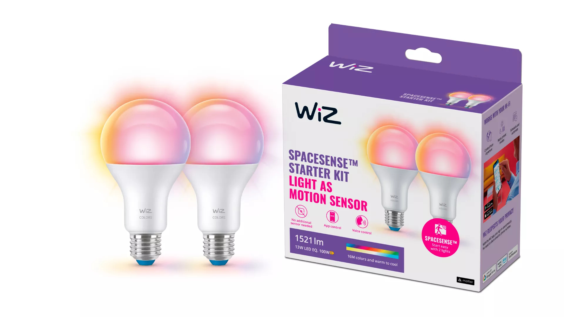 WiZ 8720169075818 smart lighting Smart bulb Wi-Fi/Bluetooth – image 2