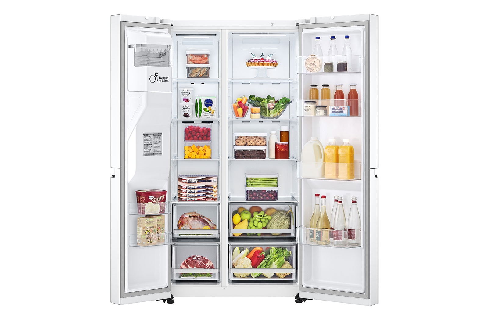 LG GSLV70SWTF side-by-side refrigerator Freestanding – image 2