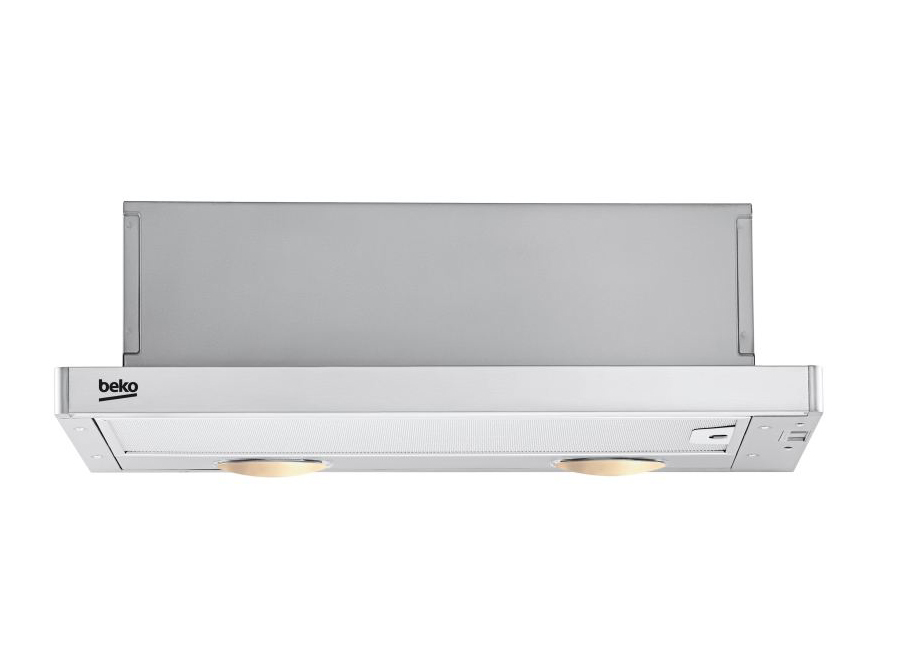 Beko CTB6250X cooker hood Semi built-in (pull out) Silver 420 m³/h