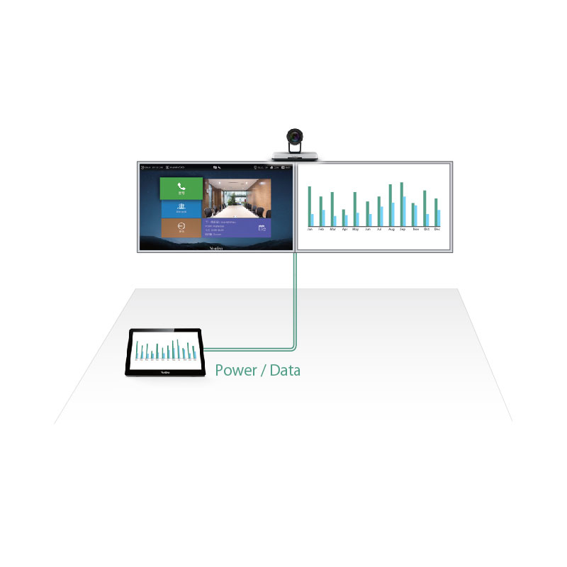 صورة نظام مؤتمرات الفيديو الجماعي Yealink M600-0051، 4K Ultra HD، أسود