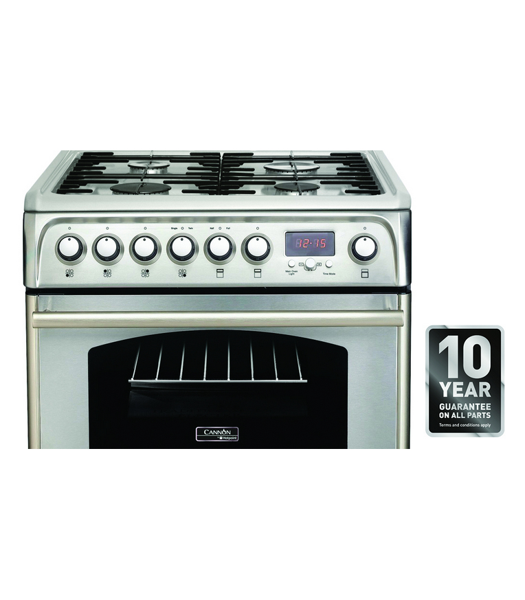 Hotpoint CH60DTXFS cooker Freestanding cooker Electric Gas Stainless steel – image 5