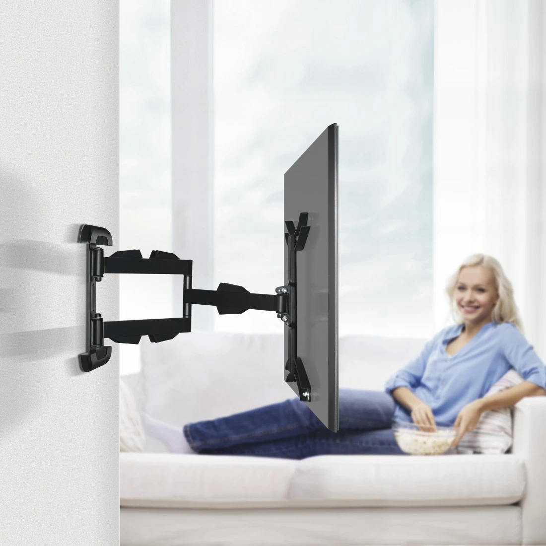 Hama TV Wall Bracket, Swivel, Extendable, Long Arm – image 2