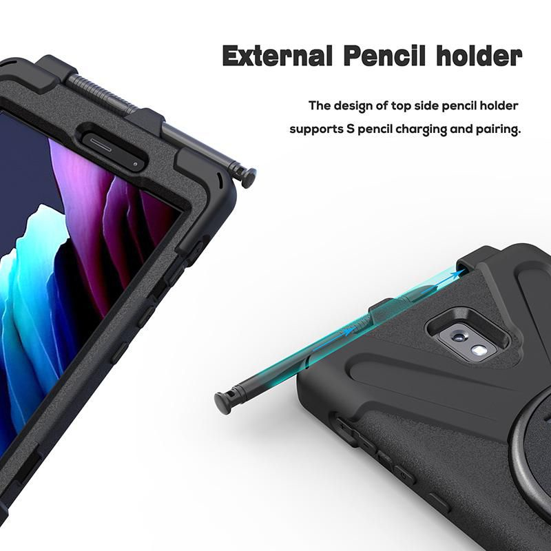 eSTUFF CHICAGO Full Body Defender Case for Samsung Galaxy Tab Active3 8.0 - Black – image 2