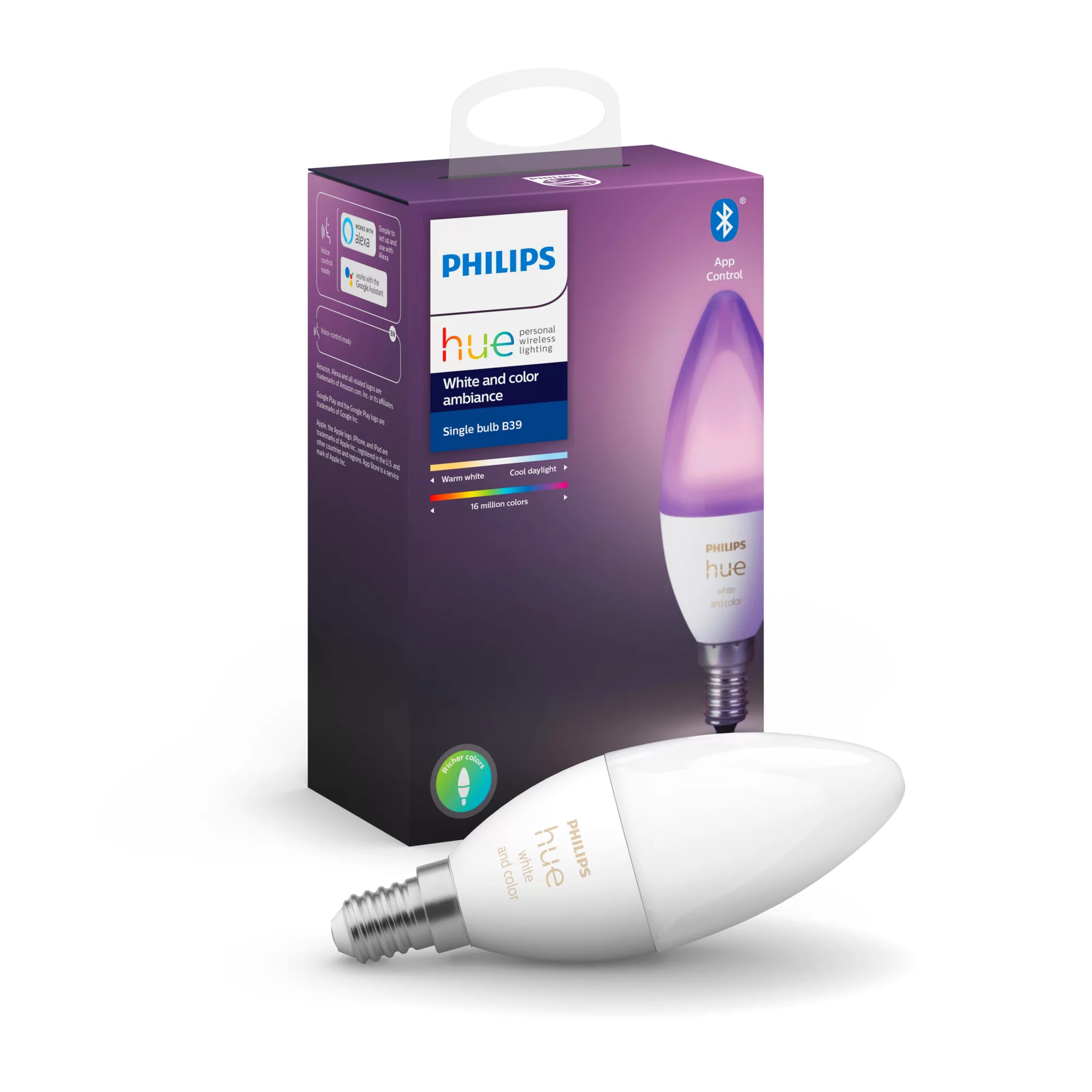 Philips by Signify Philips Hue White and colour ambience 8718699726232 smart lighting Smart bulb Bluetooth/Zigbee