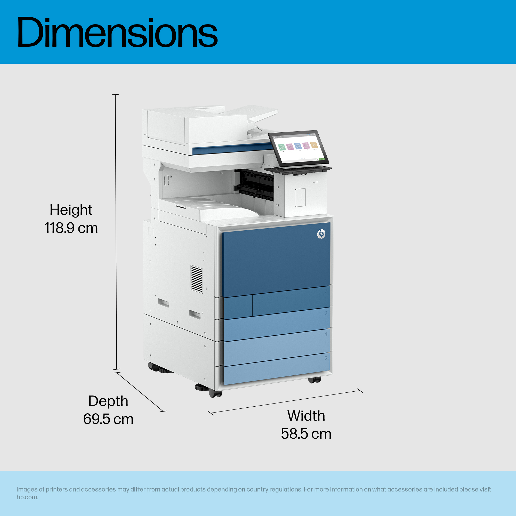HP Clr LaserJet Ent Flw MFP 8801z Prntr – image 6
