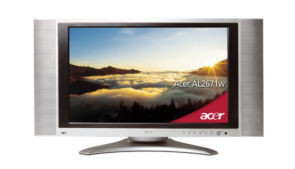 Acer AL2671W 66 cm (26") WXGA Silver 450 cd/m²