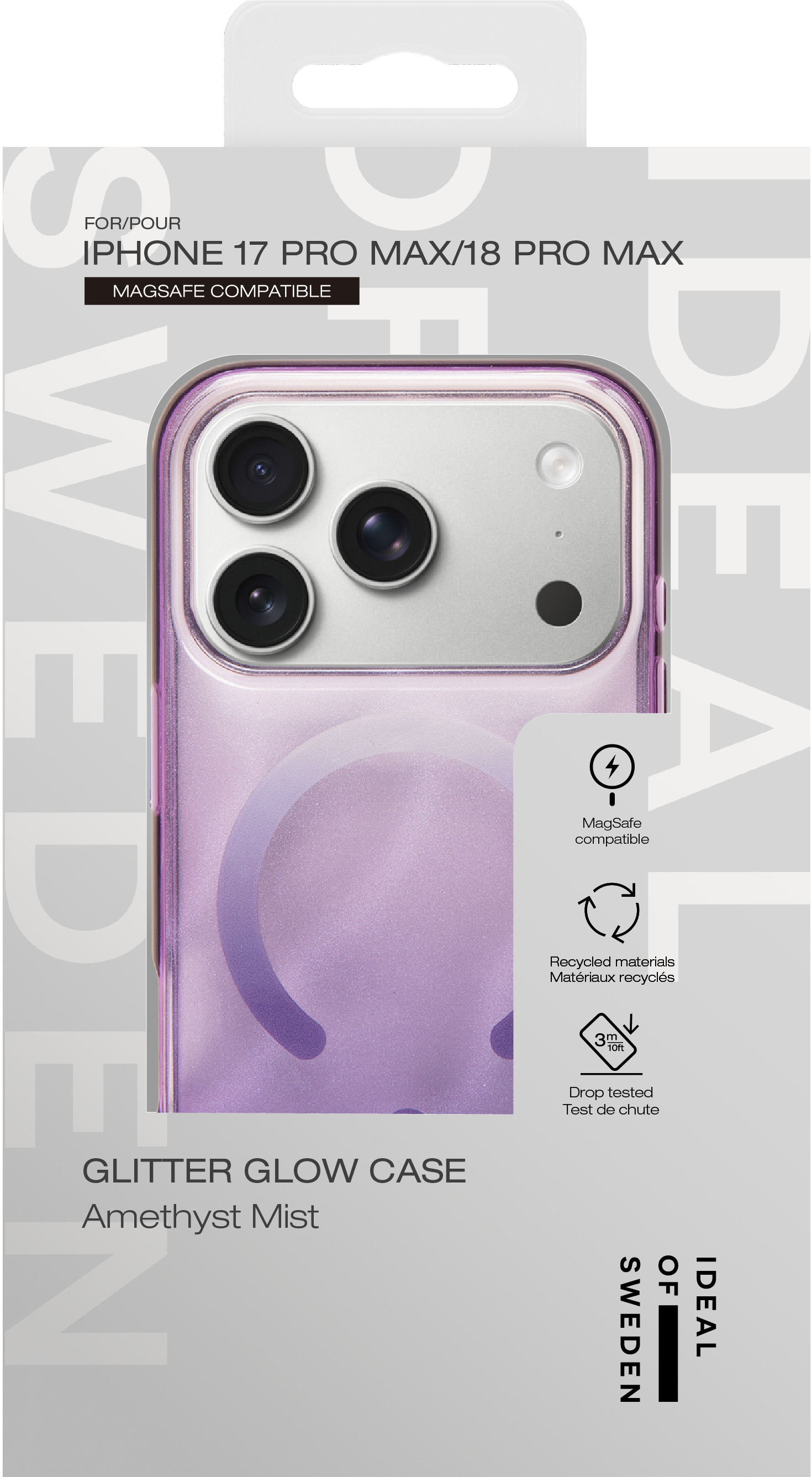 iDeal of Sweden Clear Case MagSafe iPhone 17 Pro Max / 18 Pro Max Amethyst Mist – image 4