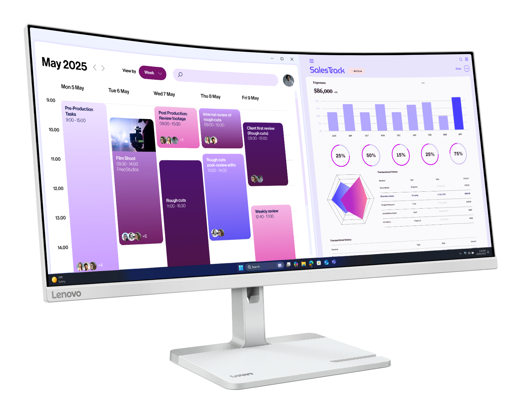 Lenovo L34W-4C Monitor – image 3