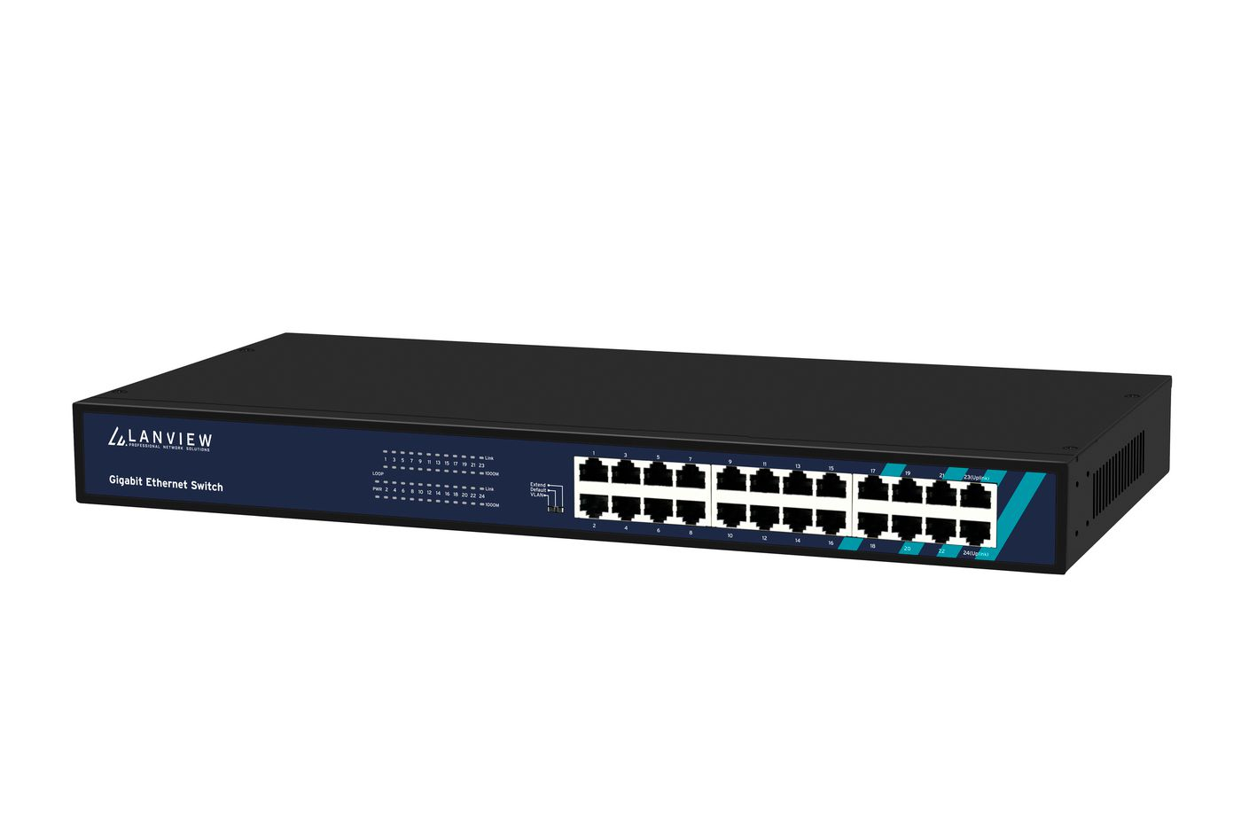 Lanview LVN-1UMOUNT-24PORT-1G network switch Unmanaged Gigabit Ethernet (10/100/1000) – image 3