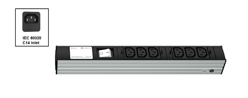 Vertiv Knürr DIS Rack PDU, IEC320, 0U, input IEC 60320 C14 – image 2