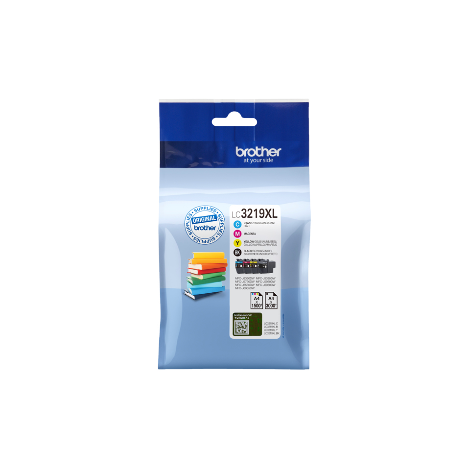 Brother LC-3219XLVABP ink cartridge 4 pc(s) Original Black, Cyan, Magenta, Yellow