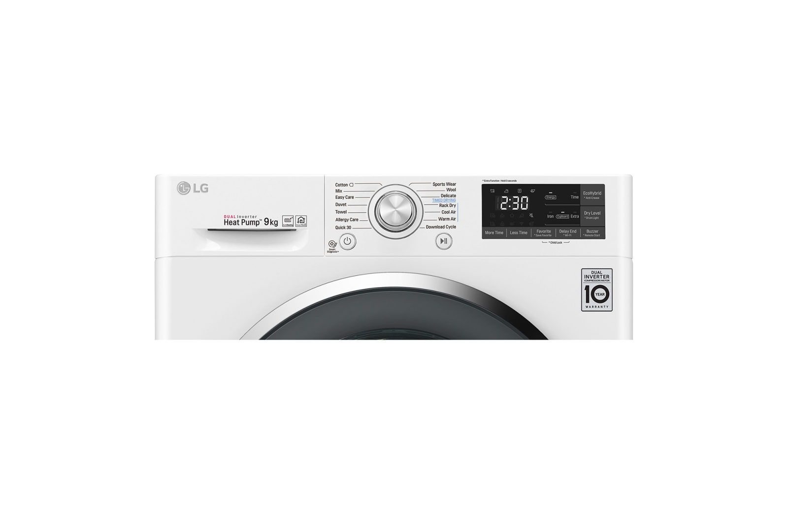 LG RC90U2AV2W tumble dryer Freestanding Front-load – image 9