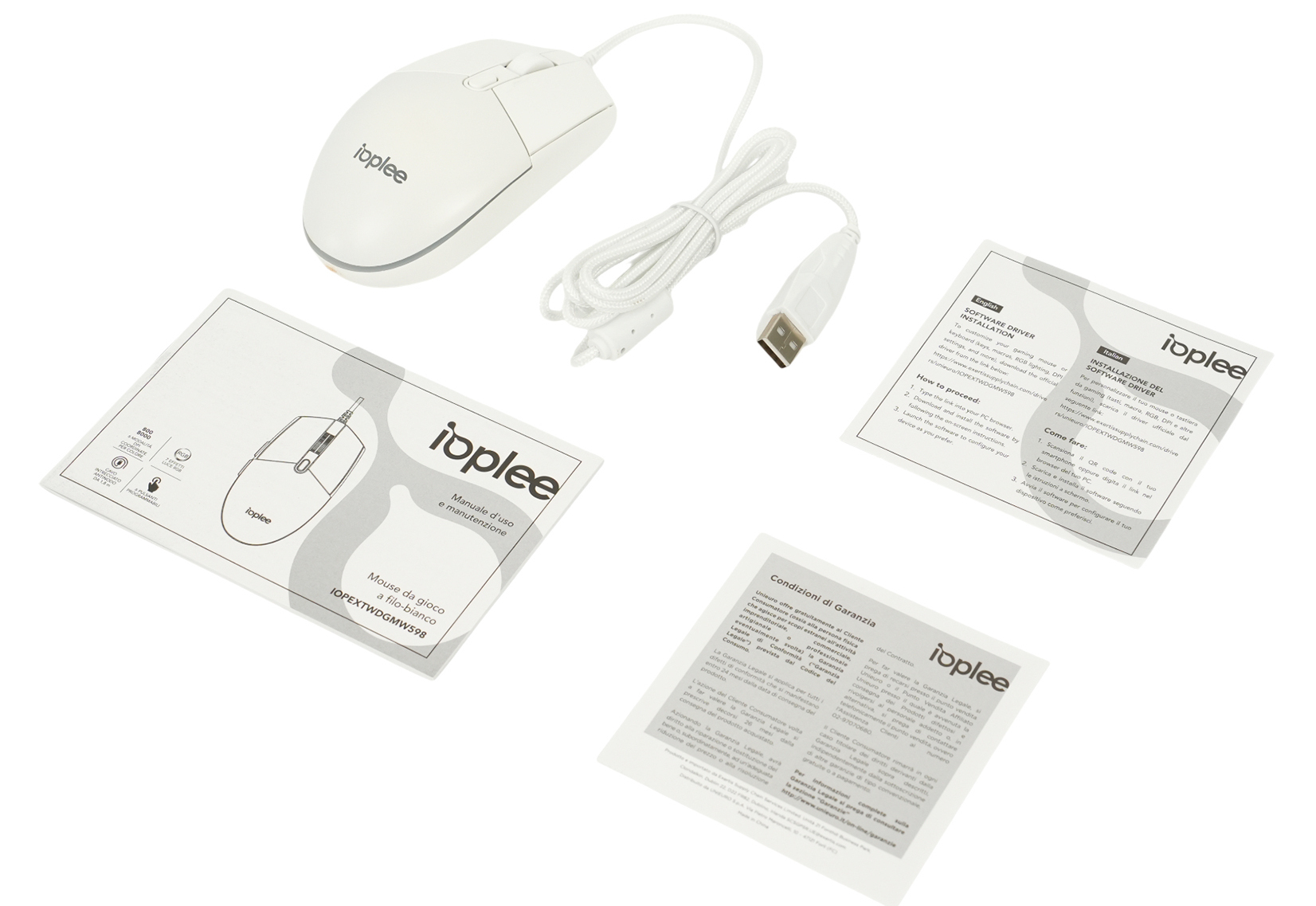 IOPLEE IOPEXTWDGMW598 mouse Gaming Ambidextrous USB Type-A 1600 DPI – image 5