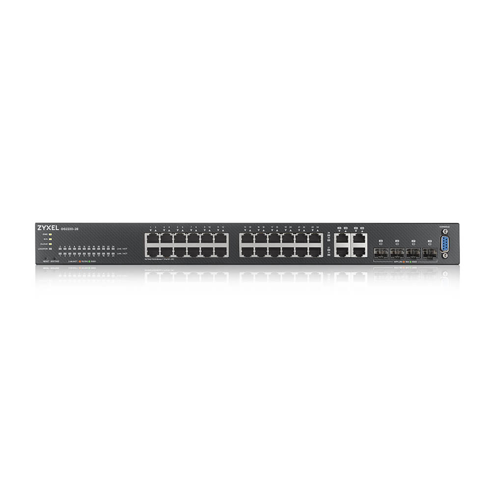 Zyxel GS2220-28-EU0101F network switch Managed L2 Gigabit Ethernet (10/100/1000) Black – image 2