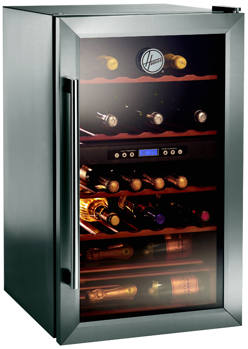 Hoover HWC2335X wine cooler Freestanding Anthracite 33 bottle(s)