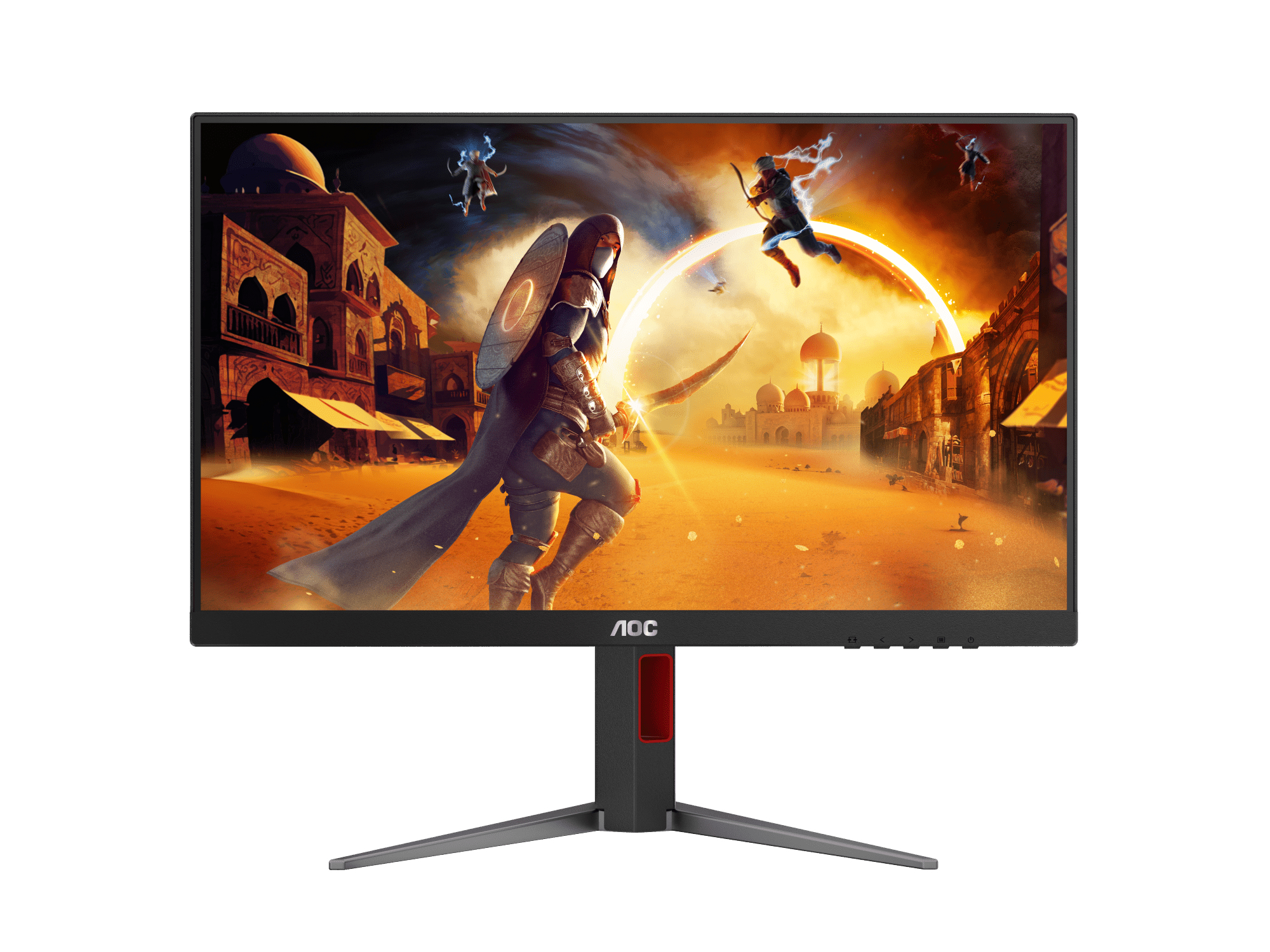 Monitor 24" 1920x1080 180Hz 0.5ms, AOC 24G4, Panel IPS, G-Sync, 1 DisplayPort + 2 HDMI, VESA 100mm