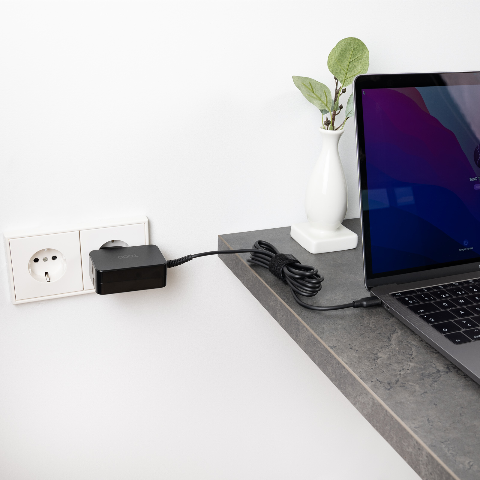 TooQ TQLC-USBCGAN45PD mobile device charger Laptop, Universal Black AC Indoor – image 4