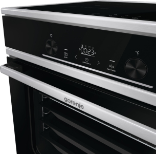 Gorenje GEIT6E80XPG Freestanding cooker Electric Zone induction hob Black, Silver – image 9