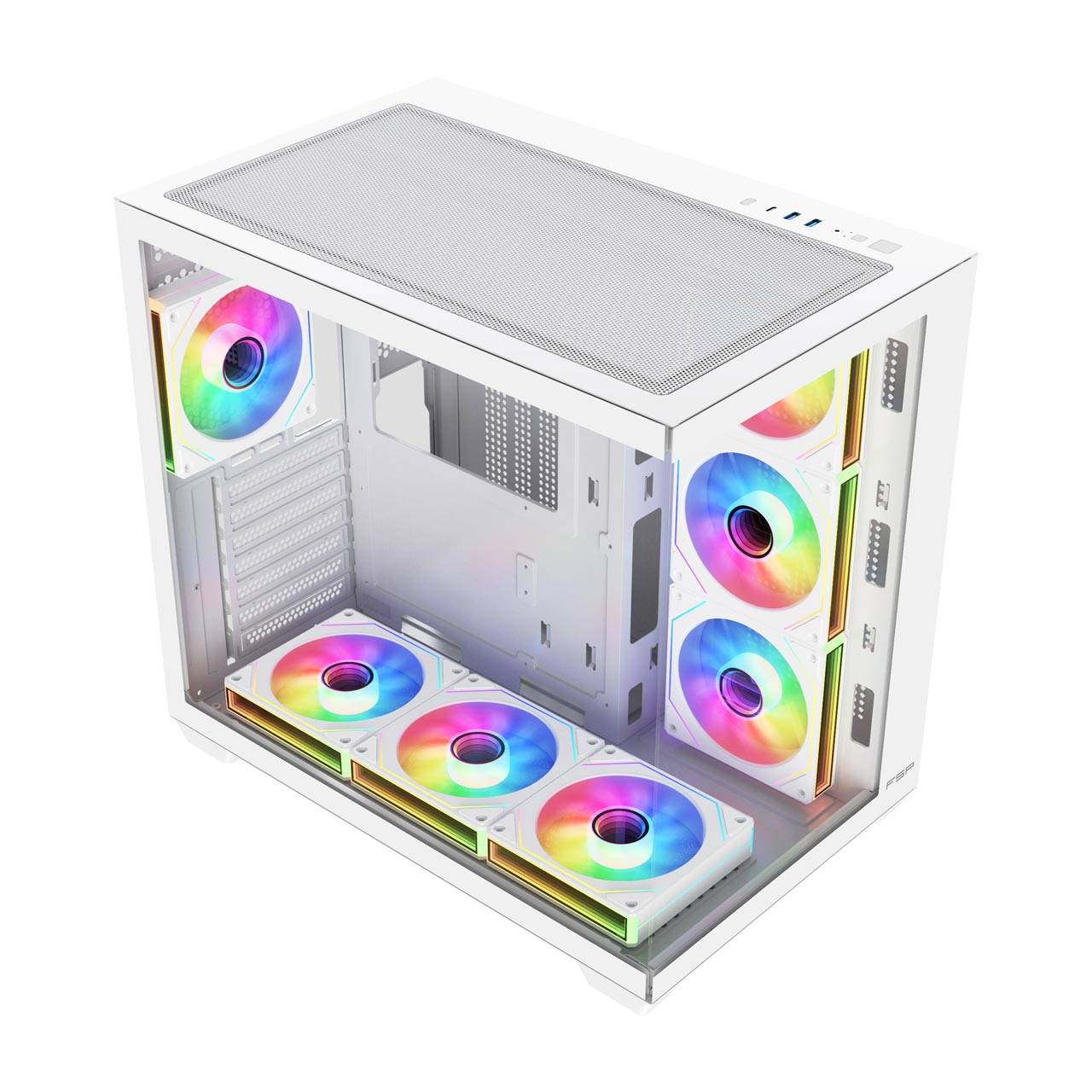 FSP M341-WA Case Midi Tower mITX, mATX, ATX White ARGB – image 2