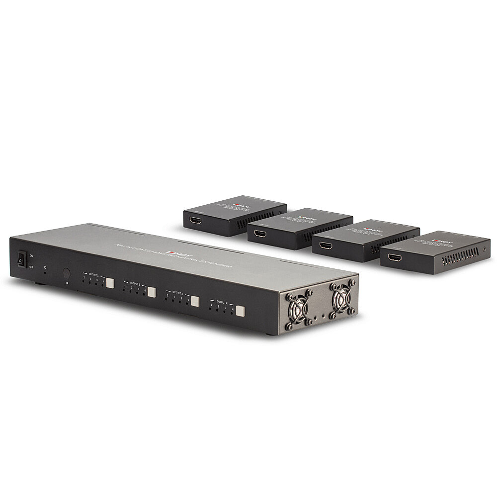 Lindy 70m Cat.6 4x4 HDMI 4K60 Matrix Extender – image 2