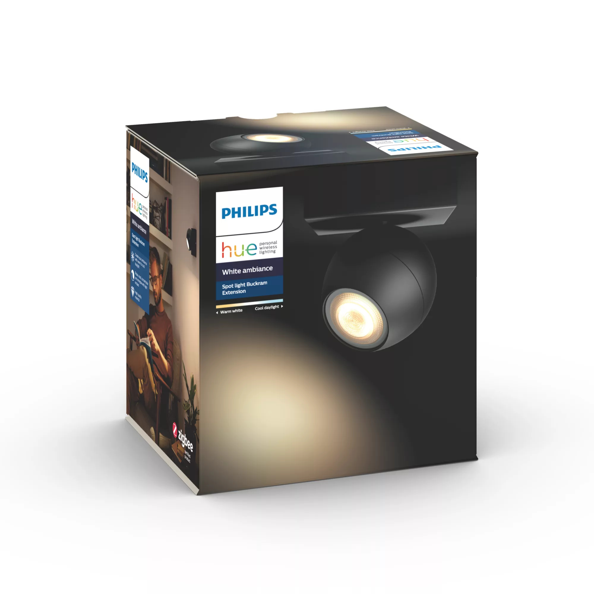 Philips by Signify Philips Hue White ambience Buckram single spotlight ext. – image 4