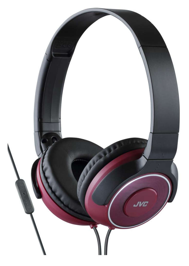 JVC HA-SR225-R headphones/headset Wired Head-band Black, Red