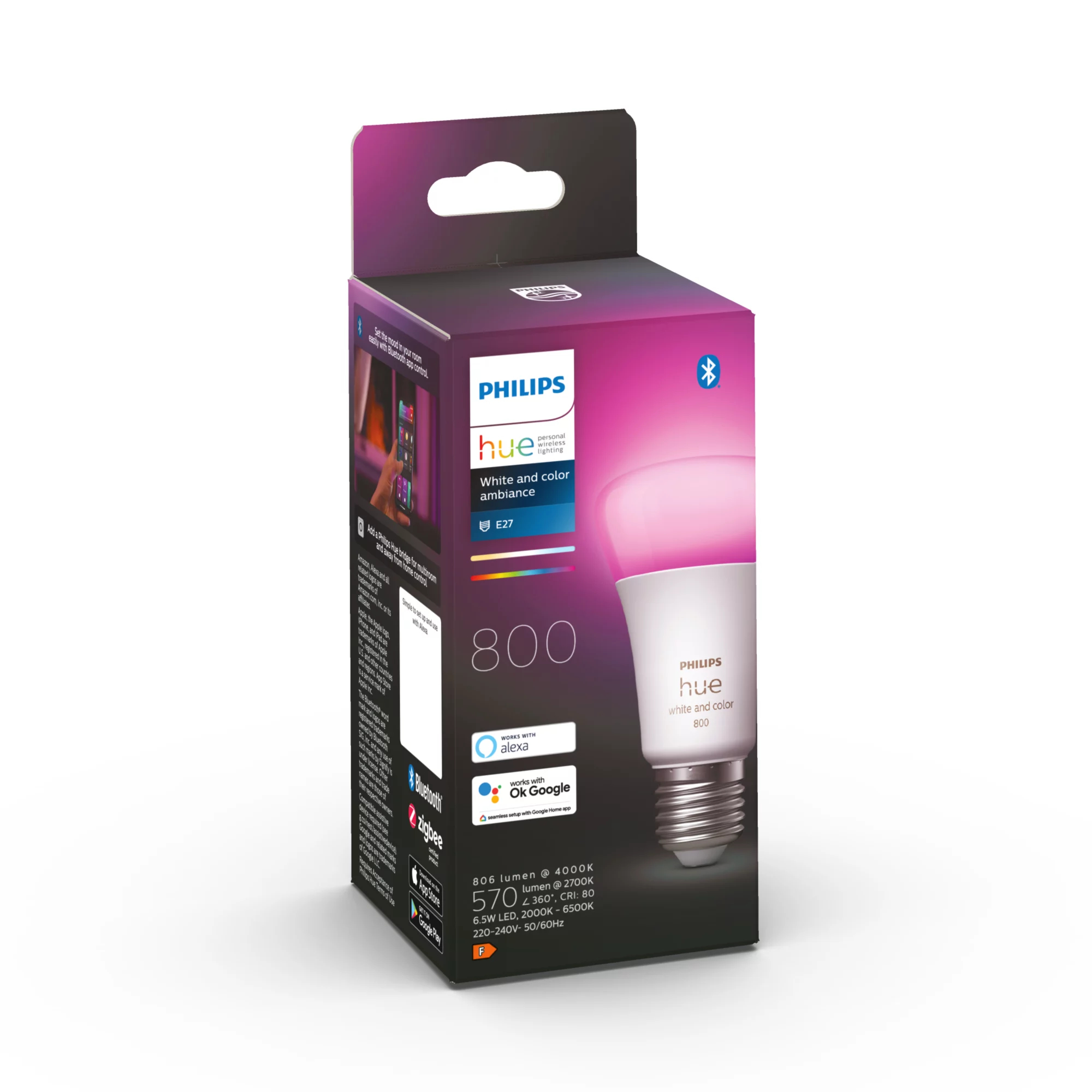 Philips by Signify Philips Hue White and colour ambience 8719514393097 smart lighting Smart bulb Bluetooth/Zigbee – image 3