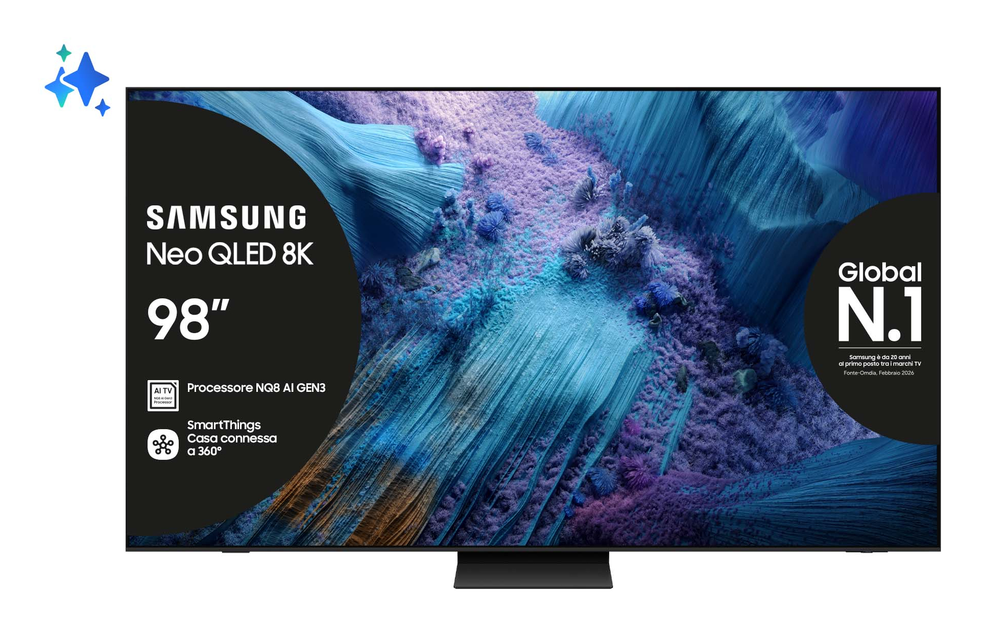 Samsung QE98QN990FT 2.49 m (98") 8K Ultra HD Smart TV Wi-Fi Black – image 1