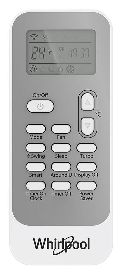 Resim Whirlpool WA5053Q Duvar Tipi Klima, 11000 BTU/sa, 220V, 60Hz, Beyaz LCD Ekran