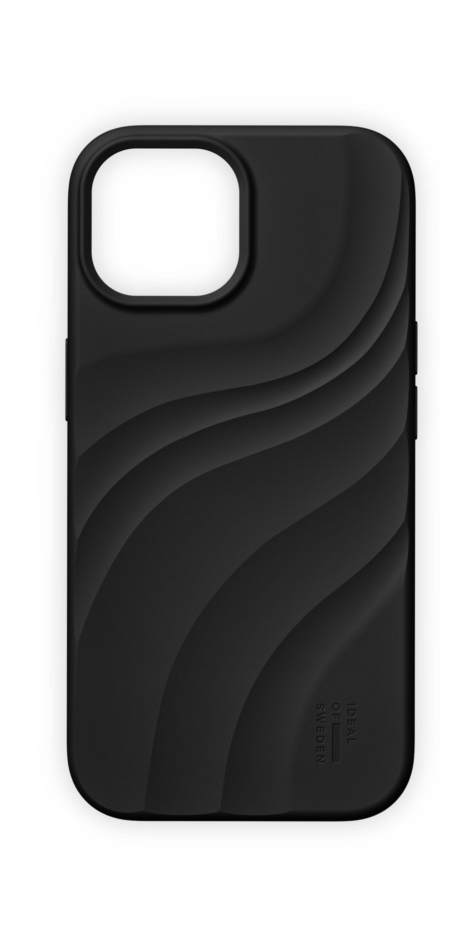 iDeal of Sweden Soft Swirl Silicone Case MagSafe iPhone 13 / 14 / 15 / 16e / 17e Velvet Black