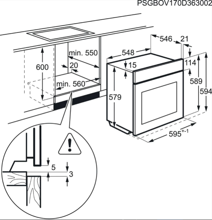 AEG BPE551320M 71 L Stainless steel – image 4
