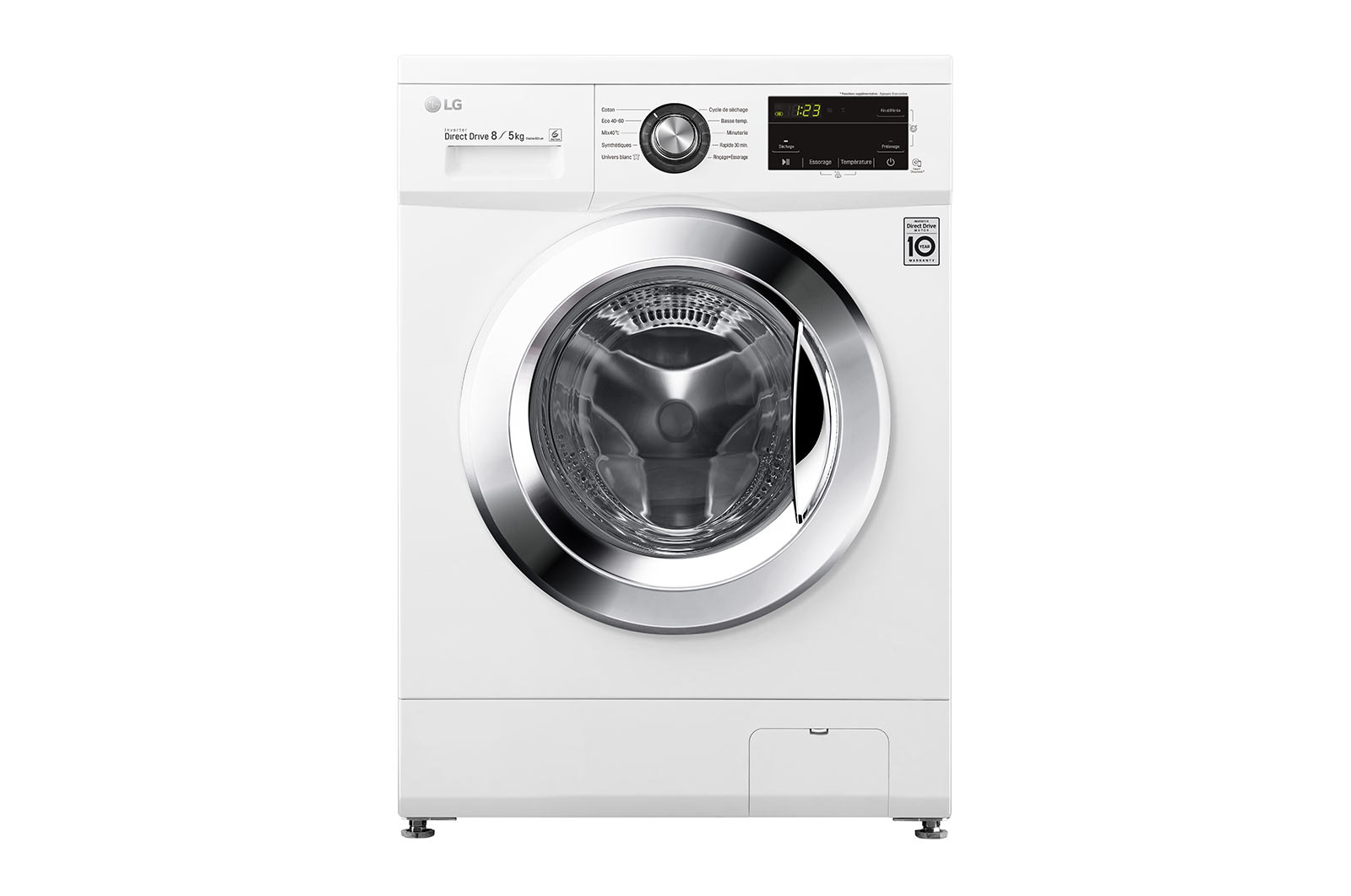 LG F854M22WR washer dryer Freestanding Front-load White – image 1