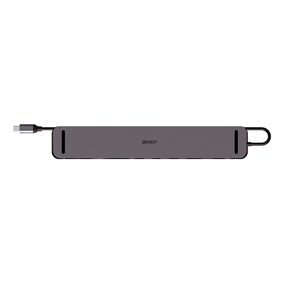 Lindy DST-Mini XT 810, USB-C Laptop Mini Docking Station with Single Display (8K) or Dual Display (4K60) and – image 3