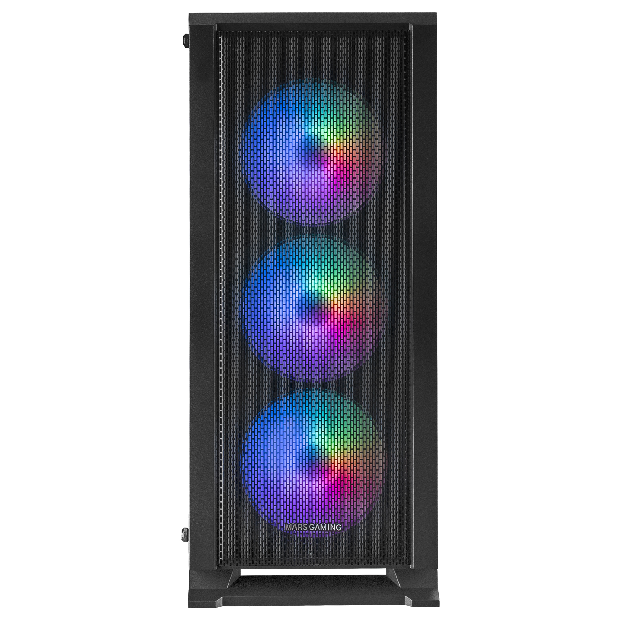 Mars Gaming MC-C Black PC ATX Case Metal-Mesh Front Panel Tempered Glass Window 3 Front FRGB – image 3