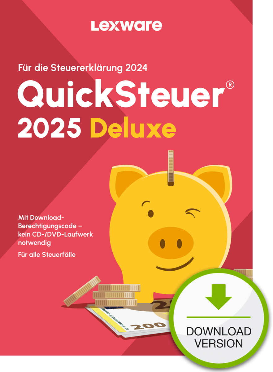 Lexware QuickSteuer Deluxe 2025 Download Dichiarazione dei redditi 1 licenza/e