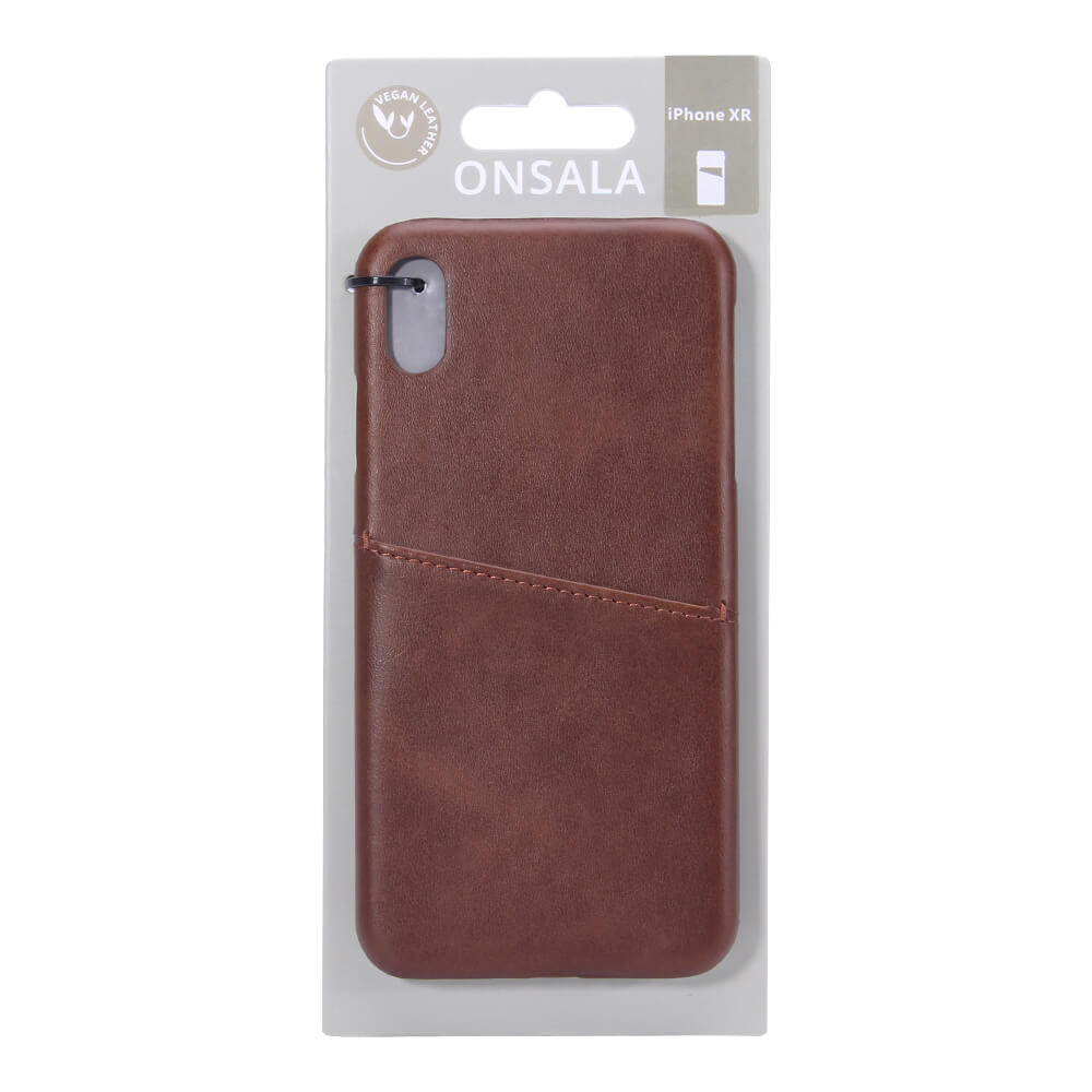 Onsala Mobilecover Brown iPhone XR Creditcard Pocket – image 2