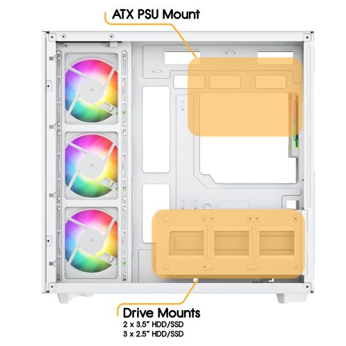 VIDA Edge White ATX Tower – image 8