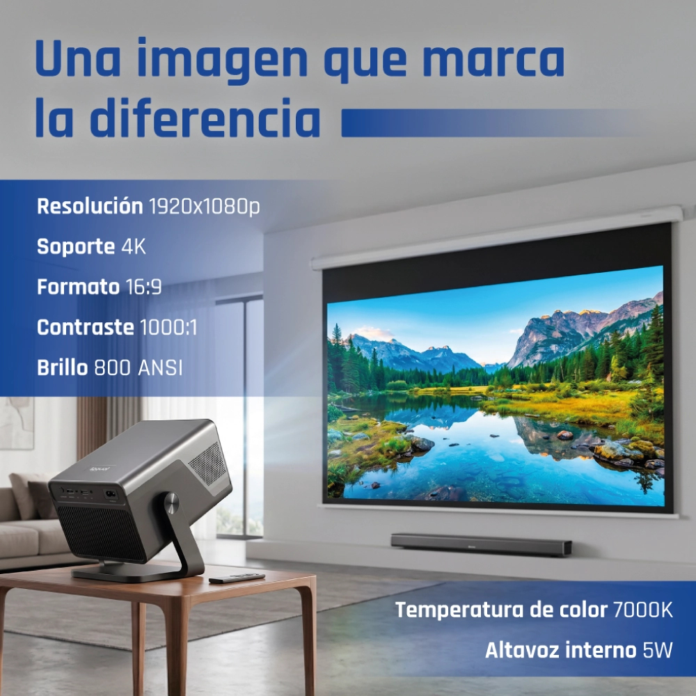 iggual MP1800p 800 ANSI lumens 1080p (1920x1080) Black, Grey – image 9