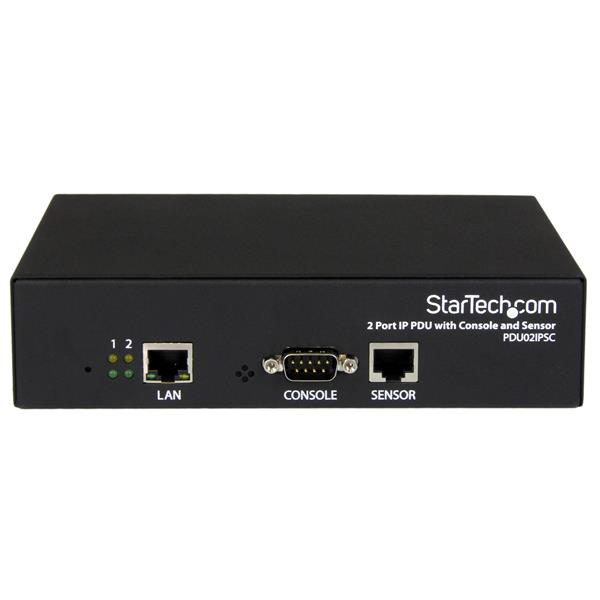 StarTech.com 2 Port Switched IP PDU - Single-Phase Remotely Managed IP Power Switch w/ RS232 Console and Sensor Ports – image 2