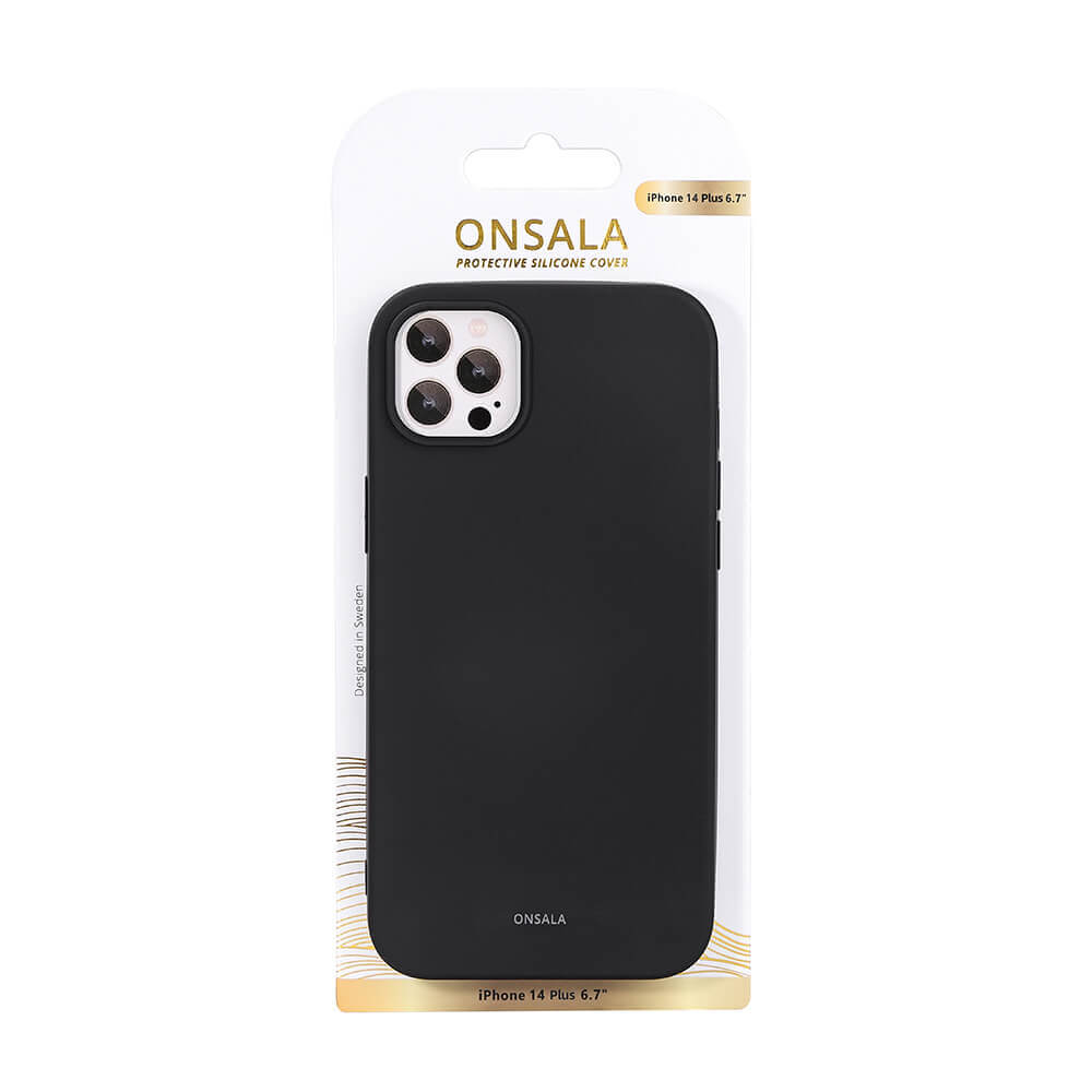 Onsala Phone Case Silicone Black - iPhone 14 Plus – image 2