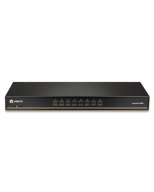 Vertiv Avocent 1x8 KVM switch with USB, w/OSD, push (touch) button switching, keystroke switching, cascade support, internal power supply, includes 8 CBL0170 ca – image 5