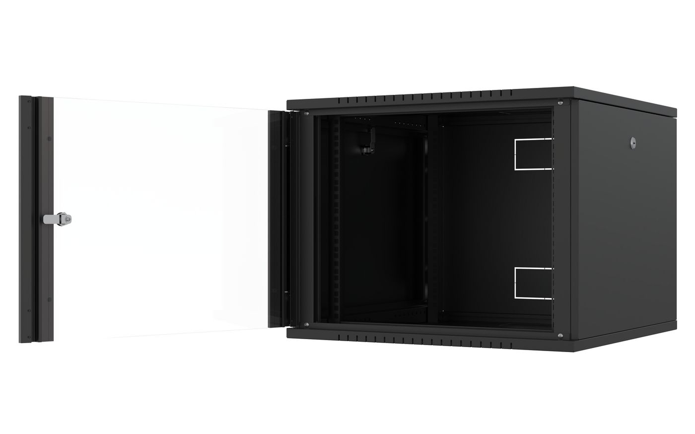 Lanview RWF09U66BL rack cabinet 9U Wall mounted rack Black – image 2